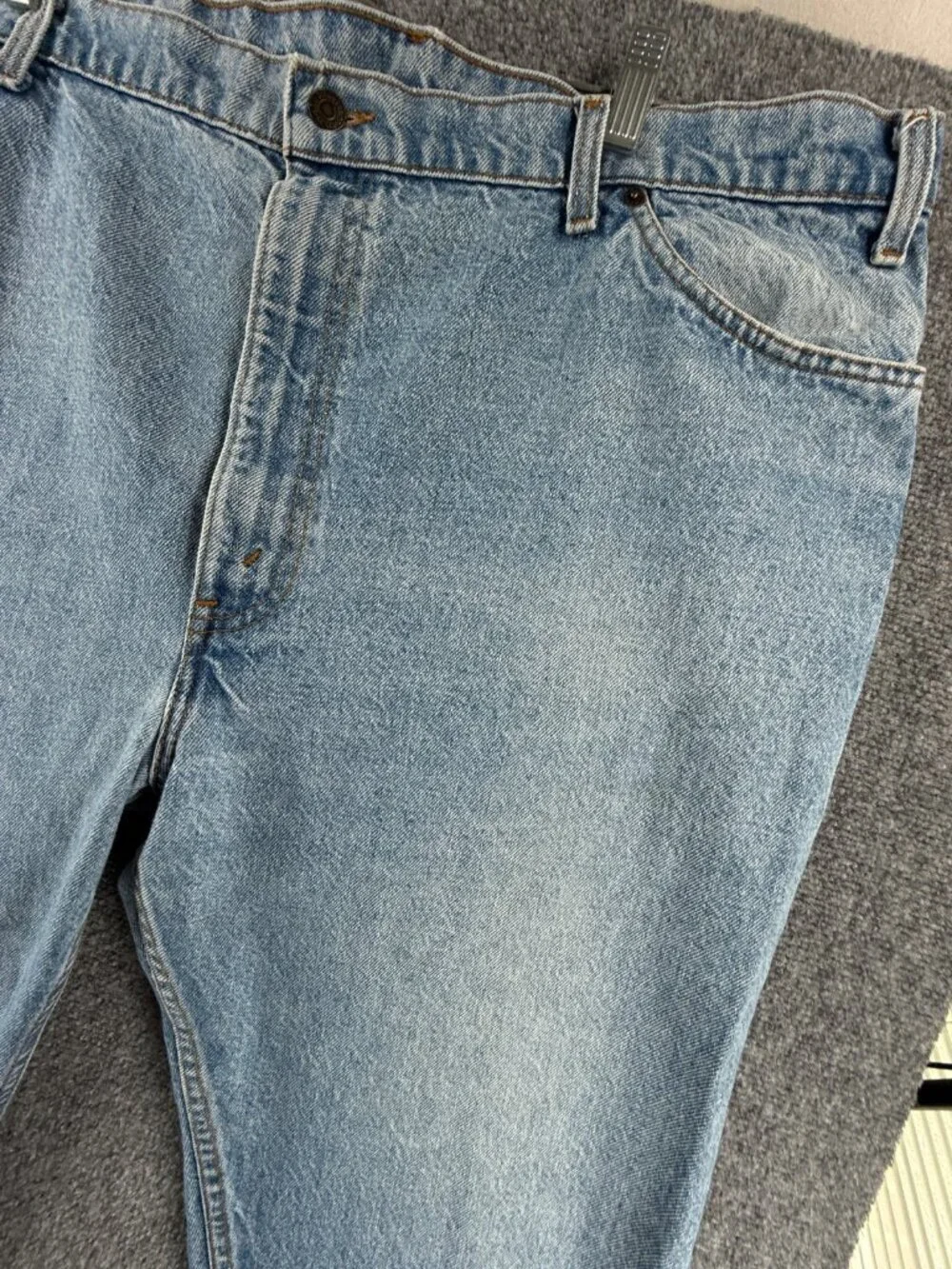 VTG Levis 886 Leather Tab Denim Jeans Men 1986 Blue Pockets Adult ACTL 45X25